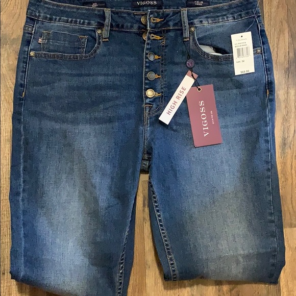 Vigoss Denim - Vigoss Button Fly Skinny Jeans Vigoss Denim - Vigoss Button Fly Skinny Jeans